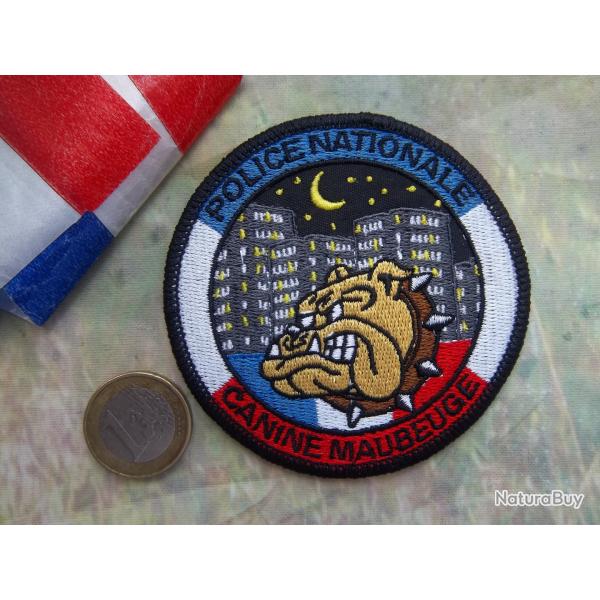 cusson obsolte brigade canine Maubeuge Nord police insigne tissu