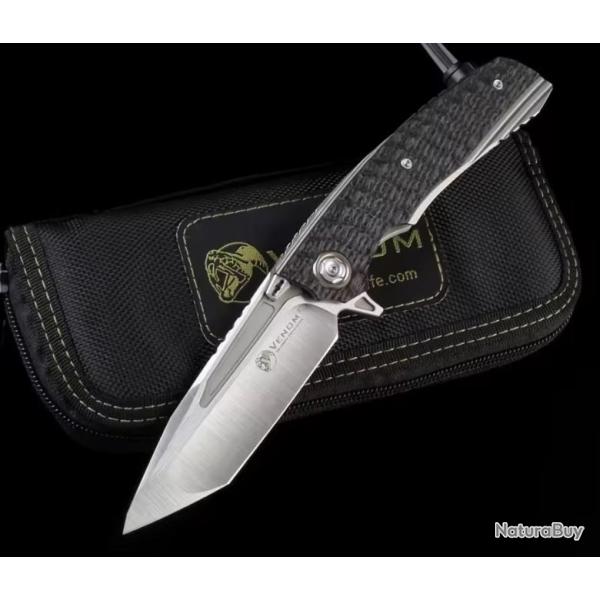 Couteau Kevin John Venom II Flipper - Lame Triumph Precision S35VN