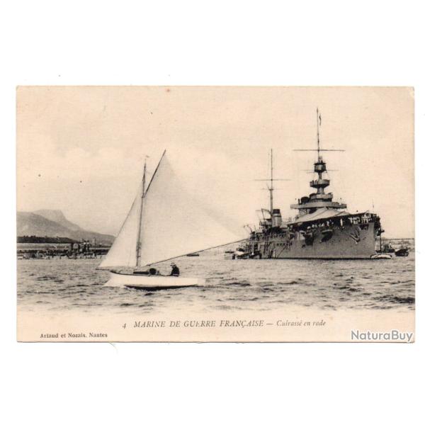CPA - Marine de Guerre Fran�aise - Cuirasse en rade N�1796