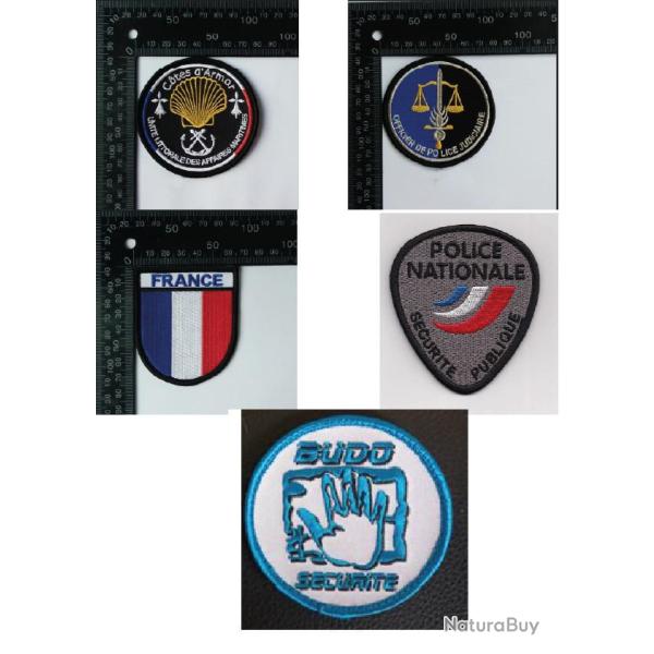 1 � 100 Ecussons broder 8 cm de diametre ou 12 x5cm