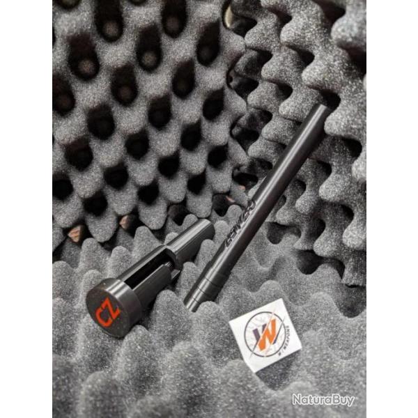 CZ 457 LRP - START KIT - NOIR - Prot�ge culasse avec couvercle  avec LOGO CZ + Guide baguette