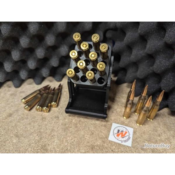 PRESENTOIR 338 LM / PORTE CARTOUCHE  - NOIR Pr�sentoir pour 15 Balles -Calibre 338 LAPUA Mag