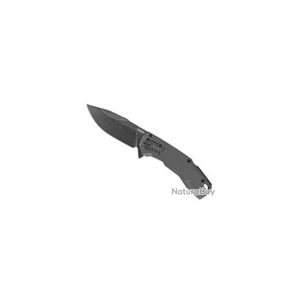 Couteau Kershaw CANNONBALL lame acier D2 finition � blackwash �
