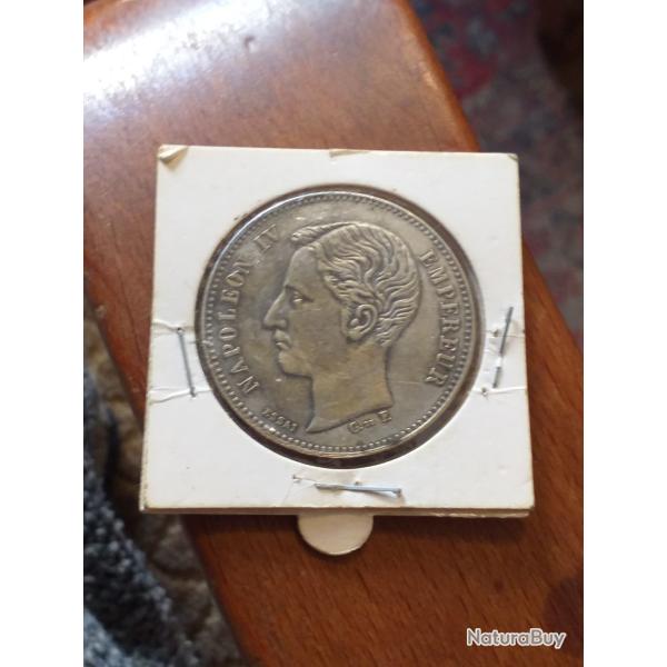 Rare monnaie 5 francs Napol�on 4