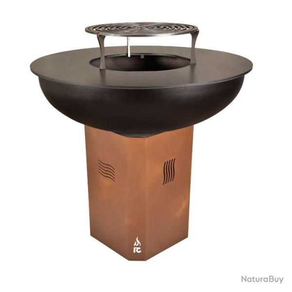 Brasero RC 86 haut RC CONCEPT coloris rouille