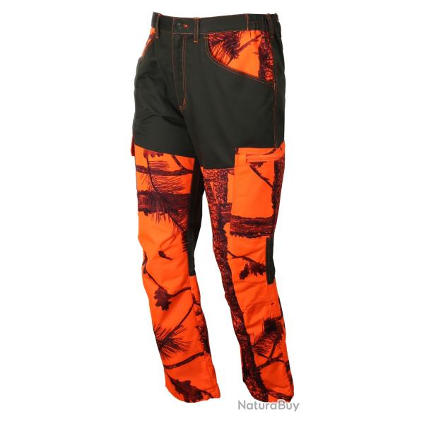 Treeland Pantalon renforc� Maquisard orange camo T582N