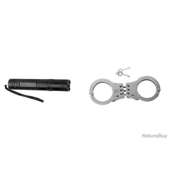 Pack de s�curit� lampe shocker 10 millions & menottes (VFD25)