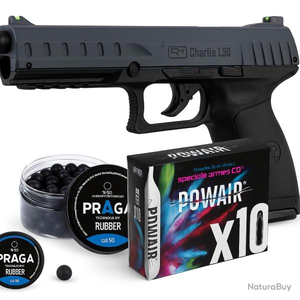 Pack complet pistolet de d�fense Kimar Charlie cal. 50 (VFD25)