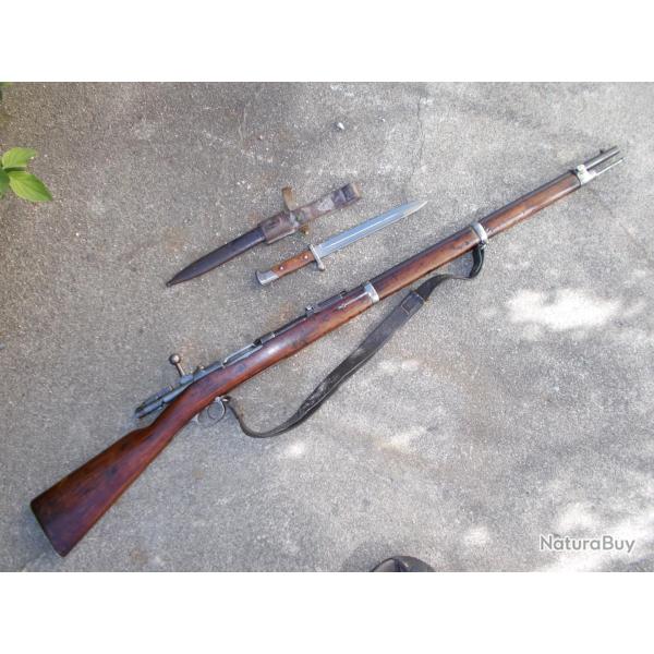 Rare Fusil MAUSER  71/84  calibre 11mm  (43 mauser) En superbe �tat !!!