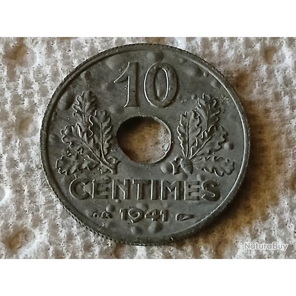 10 centimes fer G Modules 1941 " bull�e "