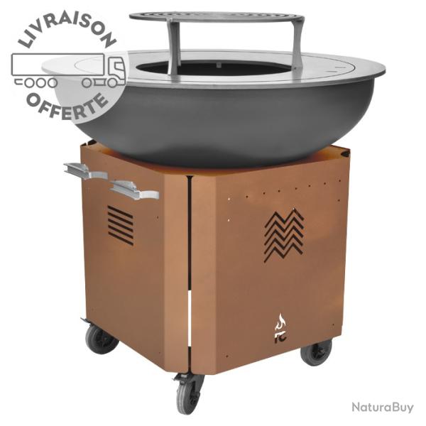 Brasero RC 108 PRO RC CONCEPT coloris rouille