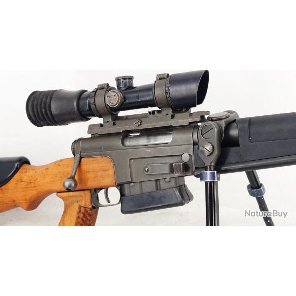 FRF2 FUSIL REGLEMENTAIRE MAS FR-F2 GENDARMERIE 7.62 NATO CALIBRE 308 WINCHESTER MONO MATRICULE Franc