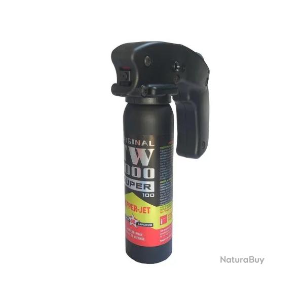 Spay de dfense au poivre TW1000 Super 100 Pepper Jet 100 ml x1 spray - PROMOTION
