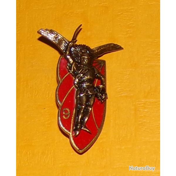 9� R.C.P, �mail, dos grenu fin, poin�on A.B, G.1366 en arc � droite, Saint Michel au vol d�ploy� bro