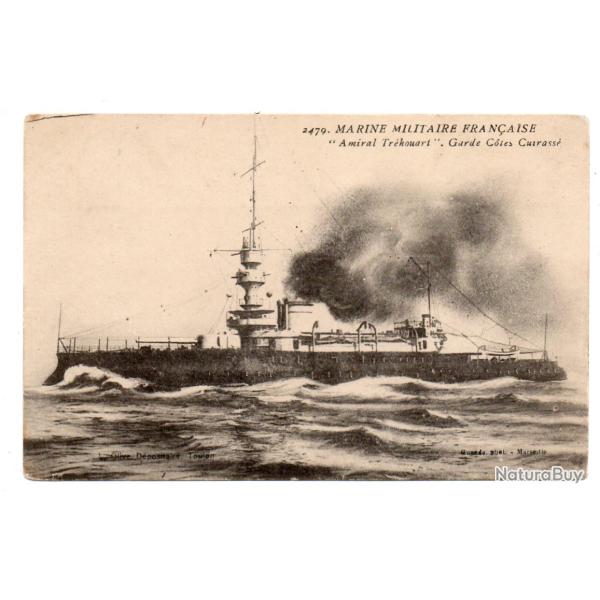 CPA - Marine Militaire Fran�aise -Croiseur " Amiral Trekouart "  Garde Cotes Cuirasse - N�3192