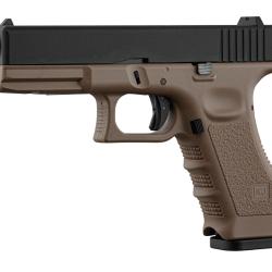 R&eacute;plique airsoft KJ Works KP-17 metal slide type Glock Tan