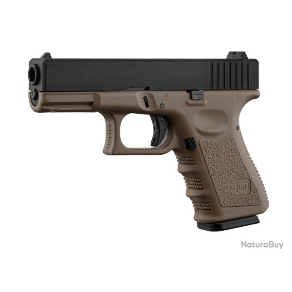 R�plique airsoft KJ Works KP-23 metal slide type Glock Tan