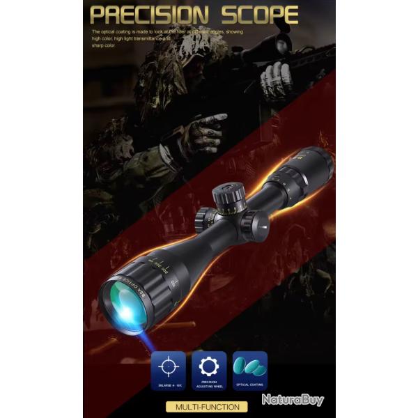 Lunette de tir 4-16x44 ST BSA OPTICS RTICULE LUMINEUX +collier offert ! 11mm ou 20mm promo d't