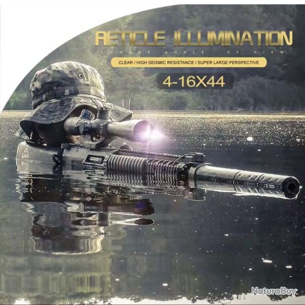 Lunette de tir 4-16x44 ST BSA OPTICS RTICULE LUMINEUX +collier offert ! promo d't