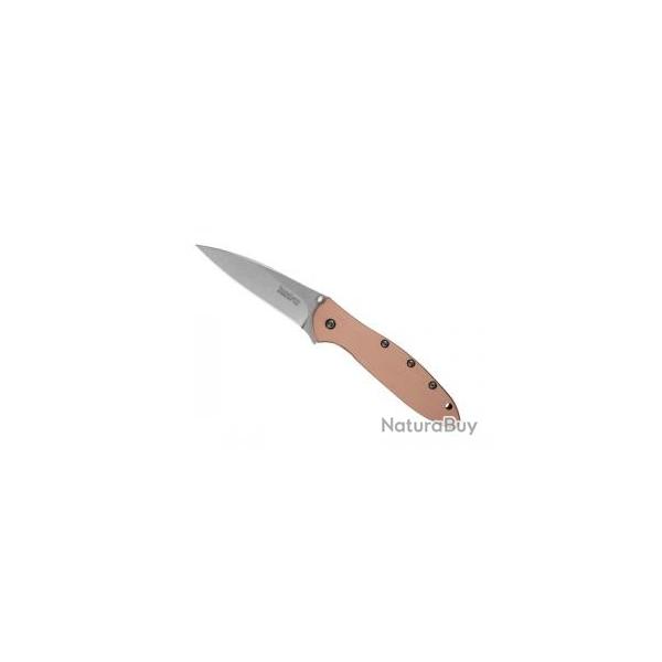 Couteau Kershaw LEEK COPPER lame acier CPM-154 avec � flipper �