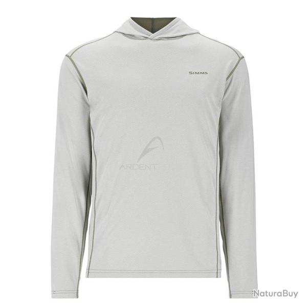 Tee shirt � capuche SIMMS BugStopper Hoody Aspen Heather L