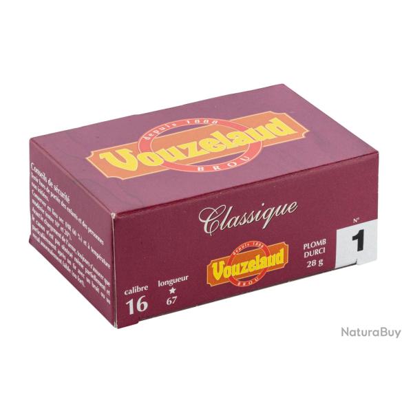 Cartouches Vouzelaud - Classique grand culot - Cal. 16/67 N�4 bte de 10