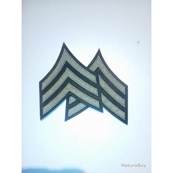 Grades tissues sergent us infanterie seconde guerre mondiale (neuf)