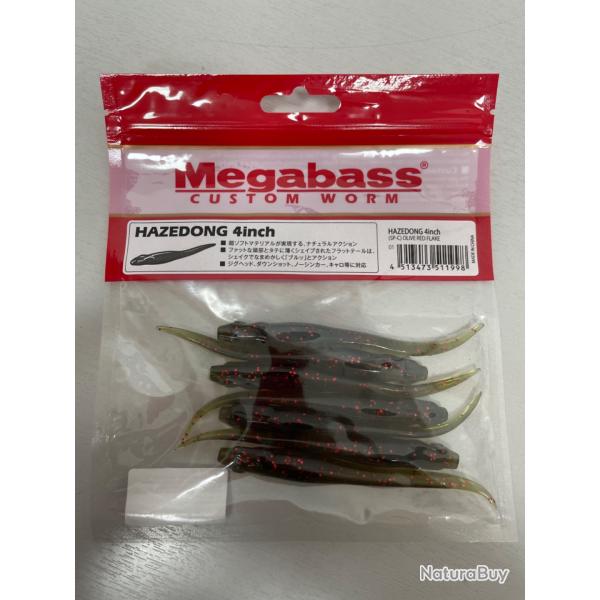 !! OPE -70%!! LEURRE MEGABASS HAZEDONG 4inch col OLIVE RED FLAKE