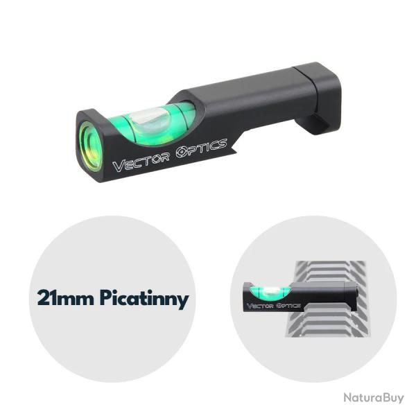 Niveau  bulle tactique Vector optics pour rail picatinny / weaver