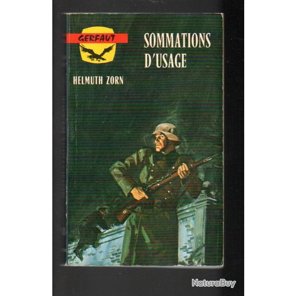 sommations d'usage d'helmuth zorn gerfaut poche