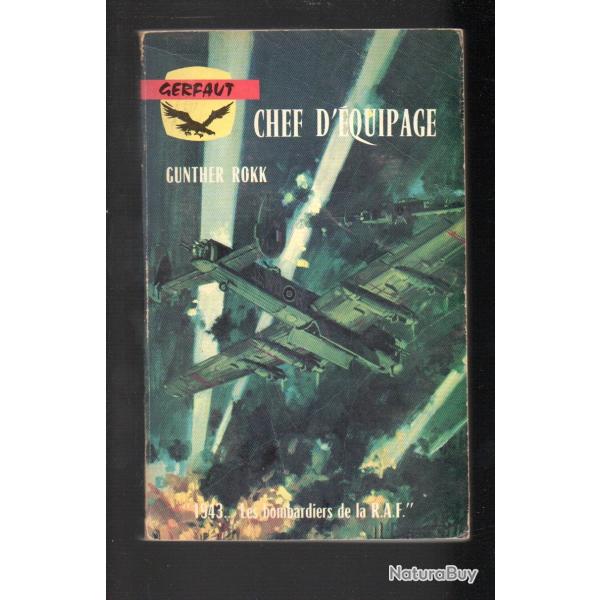 chef d'�quipage de gunther rokk gerfaut poche aviation raf