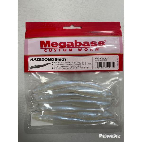 !! OPE -70%!! LEURRE MEGABASS HAZEDONG 5inch col GHOST SAHD SOLID