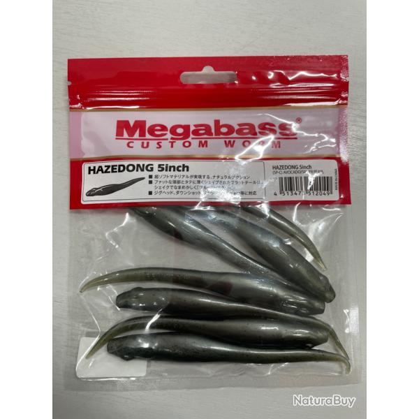 !! OPE -70%!! LEURRE MEGABASS HAZEDONG 5inch col AVOCADO SILVER PEARL