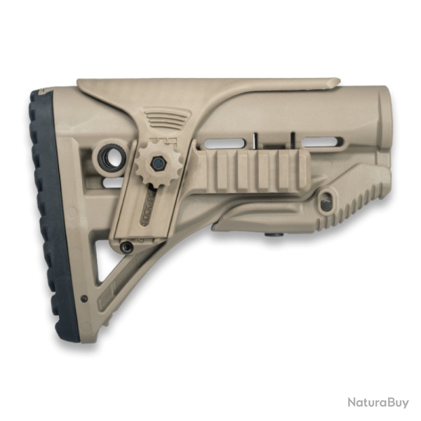 Crosse amortissante avec appui joue r�glable et rail FAB Defense GL-Shock PCP - pour AR / M4 / HK416