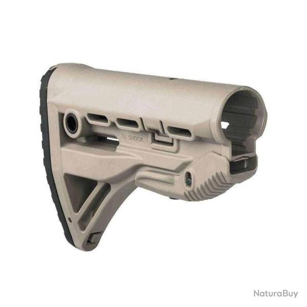 Crosse anti-recul FAB Defense GL-SHOCK pour AR15 et M4 / HK416 - Beige