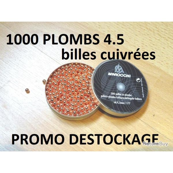 LOT de 1000 plombs 4.5 CUIVRS BILLES MAROCCHI  5.99 Euros !!!!!!!- VENDU PAR JEPERCUTE (SI368)