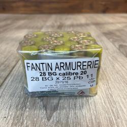 Cartouches FANTIN 20/70/12 28gr BJ n&deg;11 x25