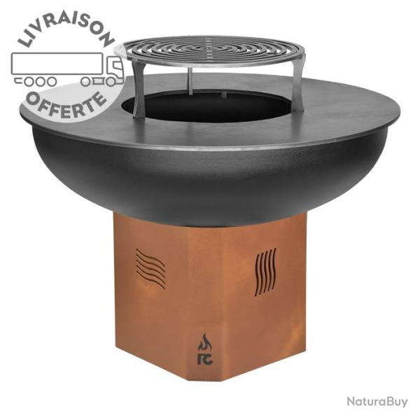 Brasero RC 106 moyen RC CONCEPT coloris rouille