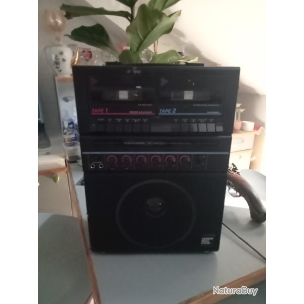 amplificateur double cassette hauteur 42 cm x 30 cm