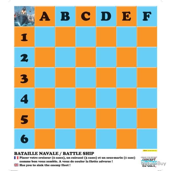 Concept Shooting - Blason de jeu "Bataille navale"