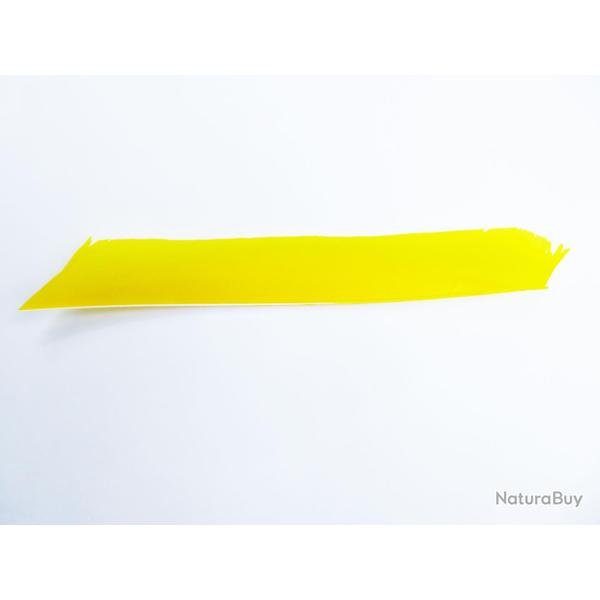 Bearpaw- Plume naturelle enti�re 10" Jaune fluo