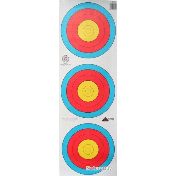 Blason Avalon Trispot 60 cm vertical World Archery