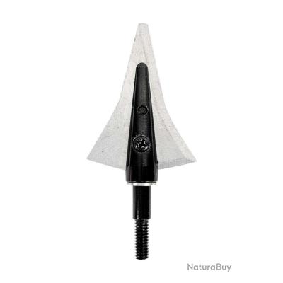 12 Pointes De Chasse 100 Grains 3 Lames Acier Inox - Têtes De Flèches Broadhead Avec Boîte De Rangement