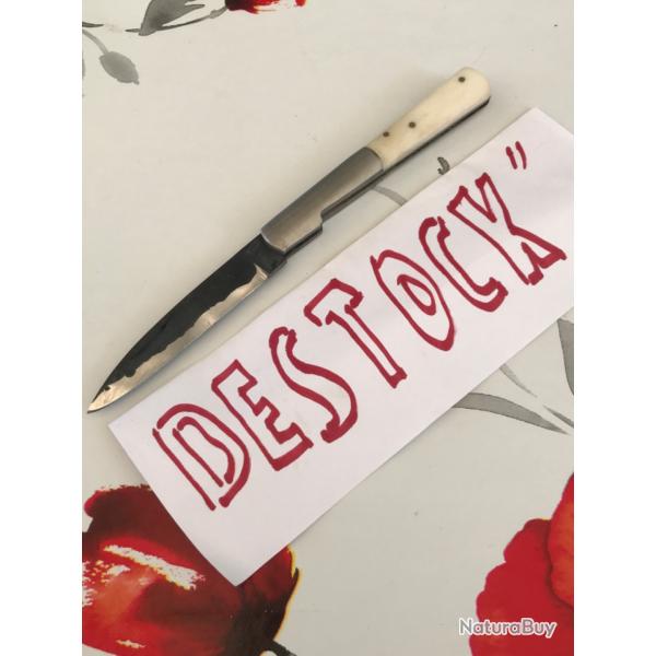 Couteau palme manche en os v�ritable