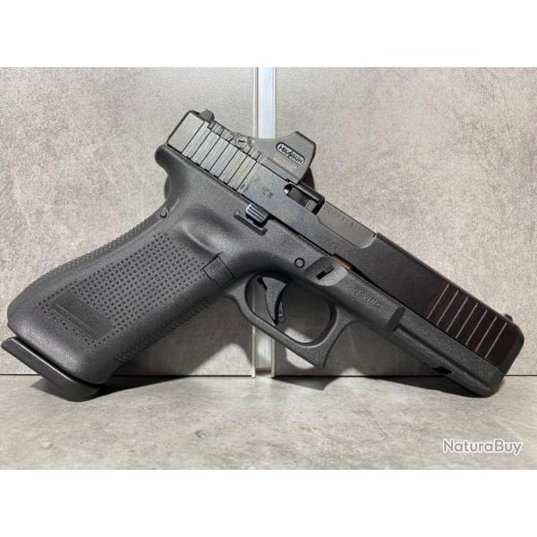Pistolet GLOCK 17 Gen 5 MOS Calibre 9 mm Para + Point rouge HOLOSUN