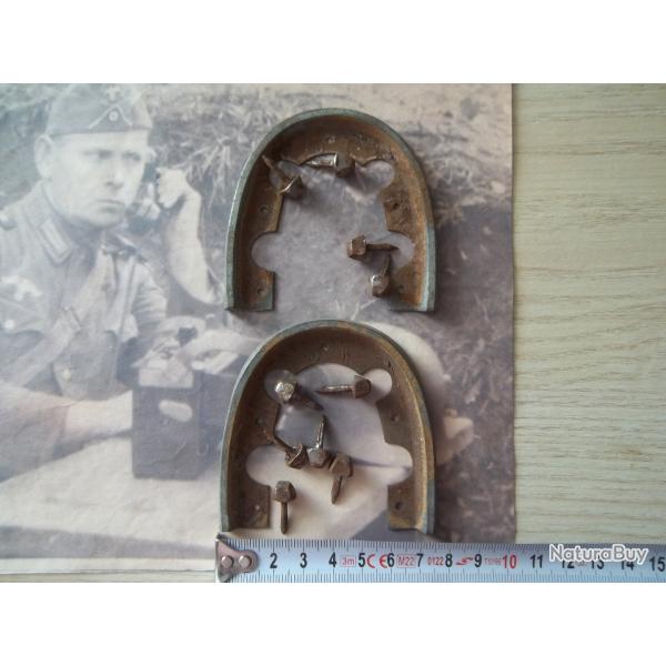lot fers et clous de botte quipement Allemand 2ww