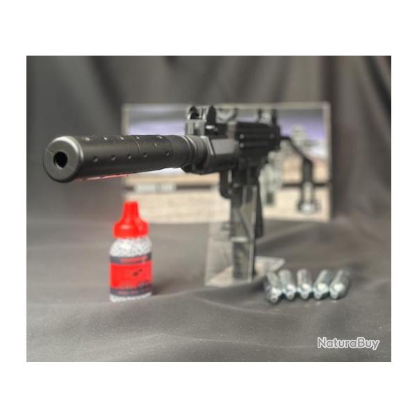 PACK PR�T A TIRER PISTOLET IWI MINI UZI CO2 CAL BB/4.5MM