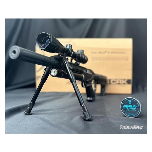 PACK PR�T A TIRER CARABINE UX NOTOS CARBINE PCP LUNETTE 3-9X40 CAL 4.5MM 16 J