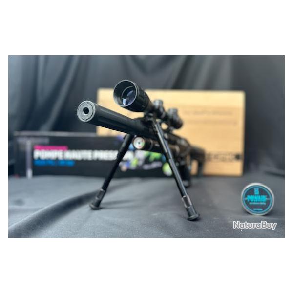 PACK PCP PR�T A TIRER CARABINE UX NOTOS CARBINE PCP LUNETTE 3-9X40 CAL 4.5MM 16 J