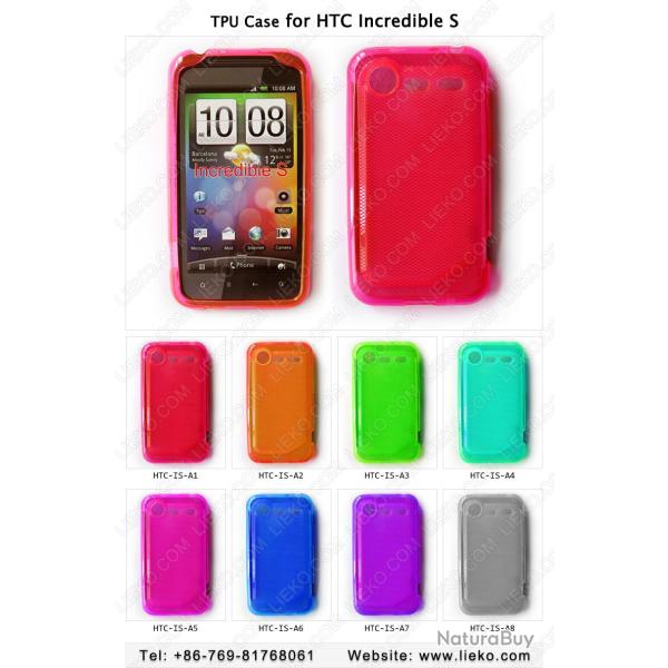Coque TPU -Cristal-HTC Incredible S